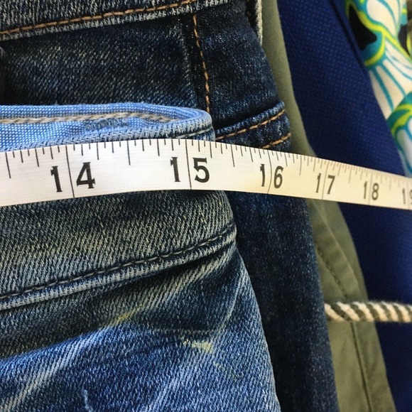 Holding Horses Anthropologie‎ Shorts Womens Sz 26 Blue Mid Rise Cut Off Denim - Picture 5 of 12